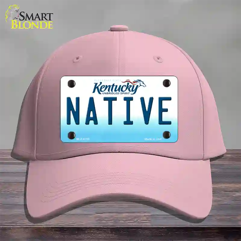 Native Kentucky Novelty License Plate Hat Cotton / Pink