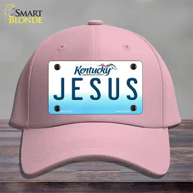 Jesus Kentucky Novelty License Plate Hat Cotton / Pink