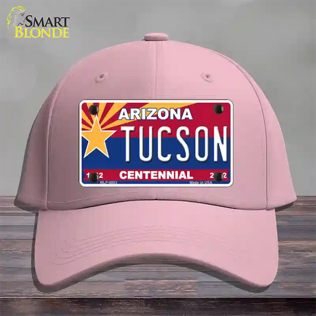 Arizona Centennial Tucson Novelty License Plate Hat Cotton / Pink