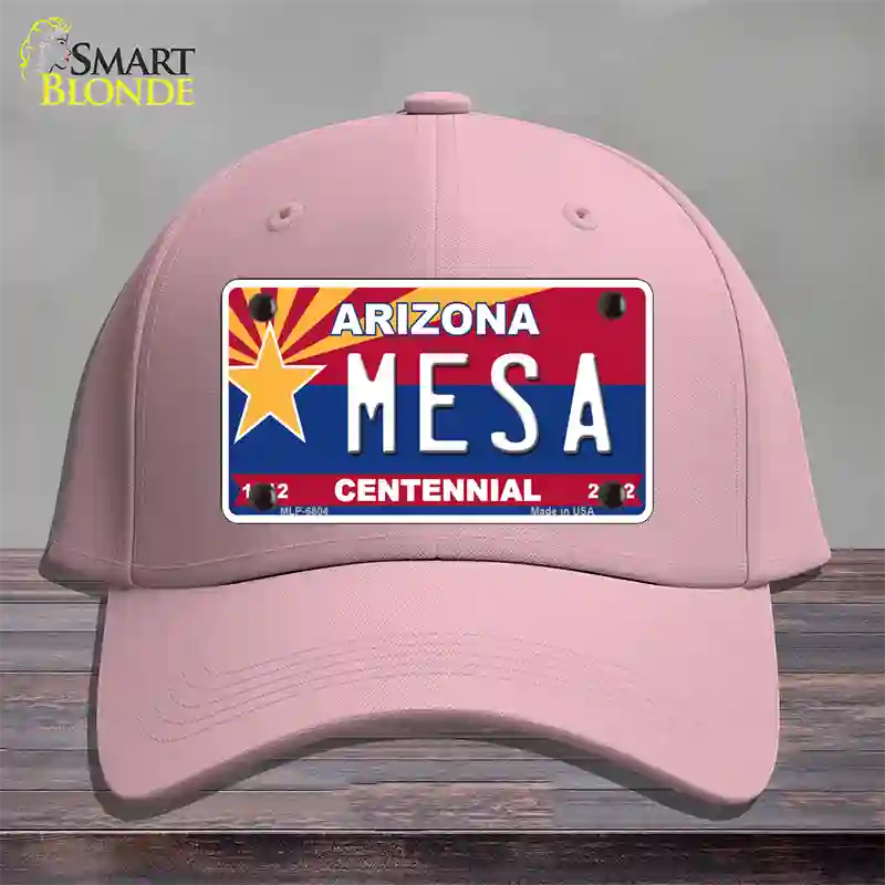 Arizona Centennial Mesa Novelty License Plate Hat Cotton / Pink