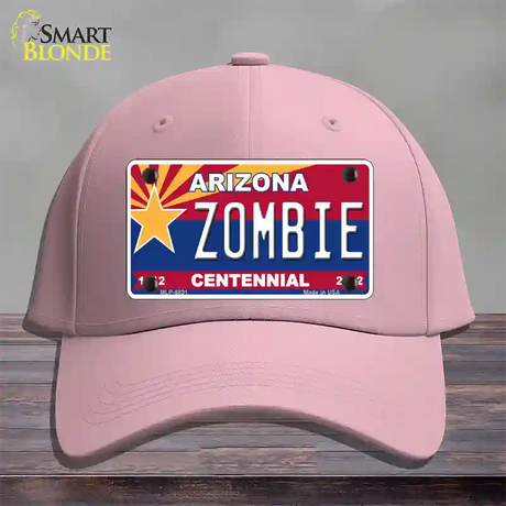 Arizona Centennial Zombie Novelty License Plate Hat Cotton / Pink