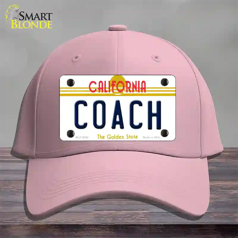 Coach California Novelty License Plate Hat Cotton / Pink