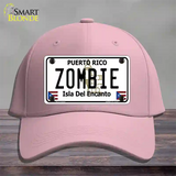 Zombie Puerto Rico Novelty License Plate Hat Cotton / Pink