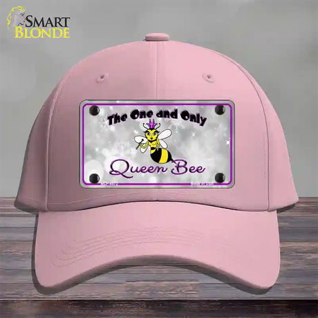 Queen Bee Purple Novelty License Plate Hat Cotton / Pink