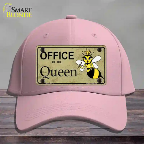 Office Of Queen Bee Novelty License Plate Hat Cotton / Pink