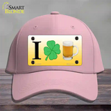 I Shamrock Beer Novelty License Plate Hat Cotton / Pink