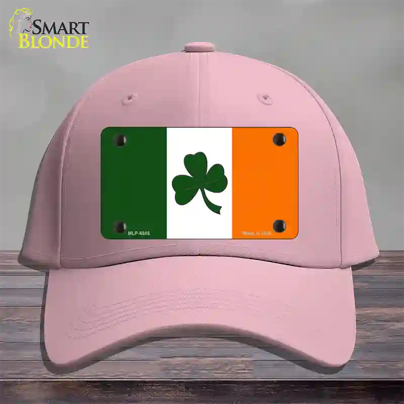 Shamrock Irish Flag Novelty License Plate Hat Cotton / Pink