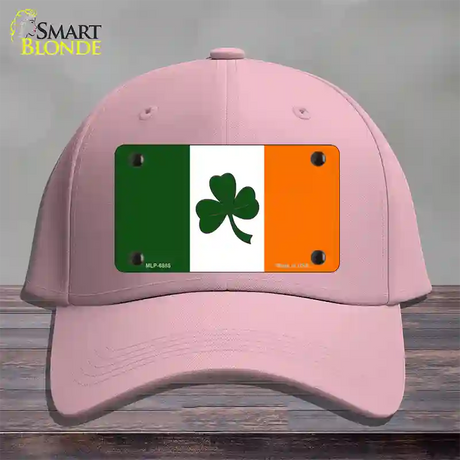 Shamrock Irish Flag Novelty License Plate Hat Cotton / Pink