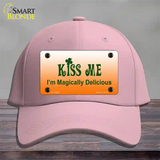 Kiss Me Novelty License Plate Hat Cotton / Pink