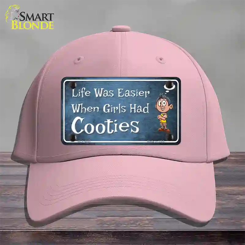 When Girls Had Cooties Novelty License Plate Hat Cotton / Pink