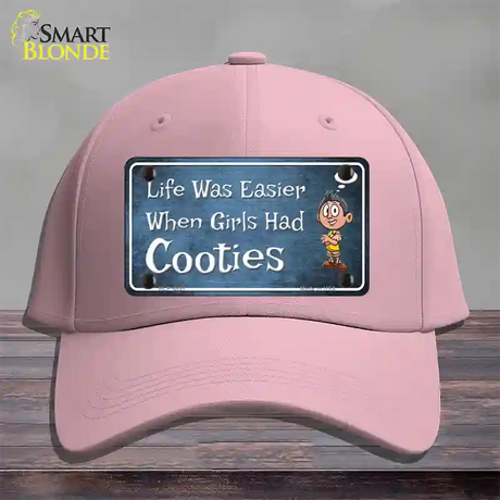 When Girls Had Cooties Novelty License Plate Hat Cotton / Pink