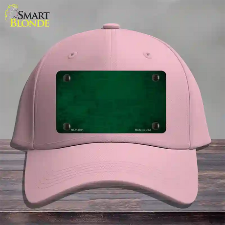 Green Oil Rubbed Solid Novelty License Plate Hat Cotton / Pink