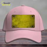 Yellow Oil Rubbed Solid Novelty License Plate Hat Cotton / Pink