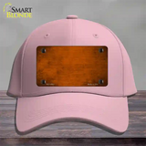 Orange Oil Rubbed Solid Novelty License Plate Hat Cotton / Pink