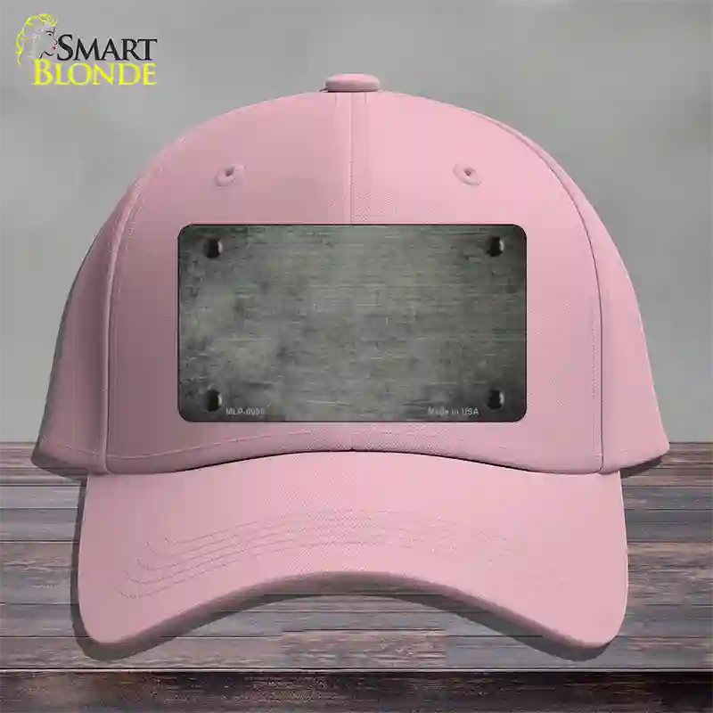 Gray Oil Rubbed Solid Novelty License Plate Hat Cotton / Pink