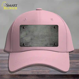 Gray Oil Rubbed Solid Novelty License Plate Hat Cotton / Pink