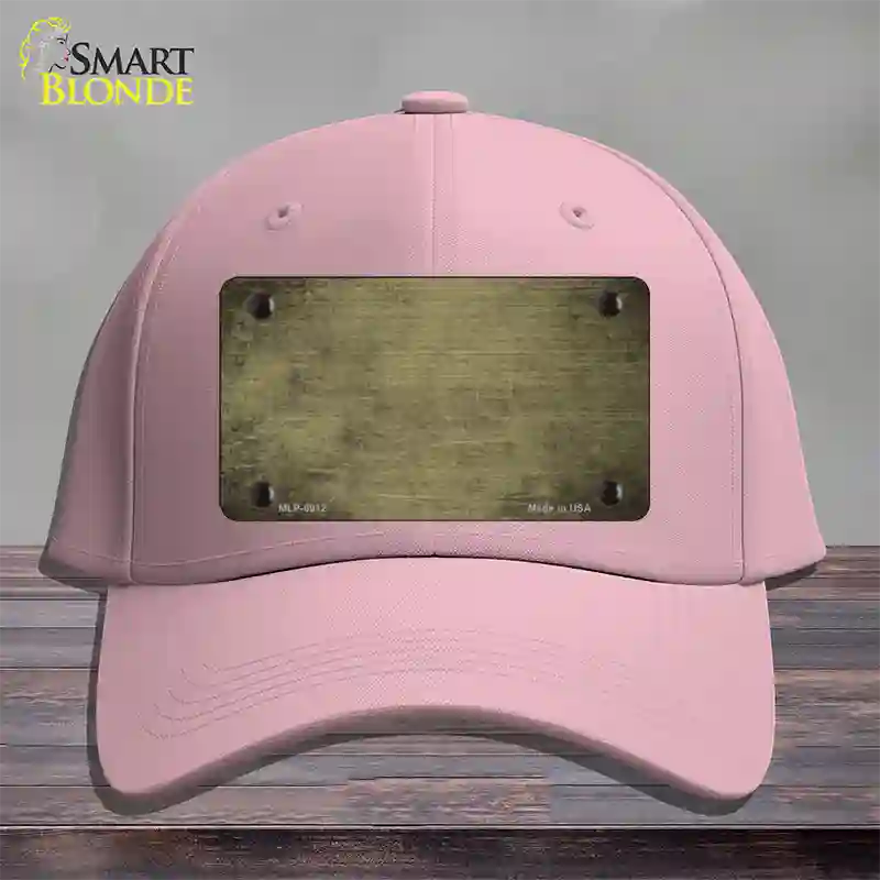 Gold Oil Rubbed Solid Novelty License Plate Hat Cotton / Pink