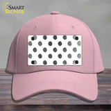 Black White Dots Oil Rubbed Novelty License Plate Hat Cotton / Pink