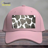 Tan White Giraffe Oil Rubbed Novelty License Plate Hat Cotton / Pink