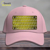 Yellow White Anchor Oil Rubbed Novelty License Plate Hat Cotton / Pink