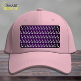 Purple White Anchor Oil Rubbed Novelty License Plate Hat Cotton / Pink