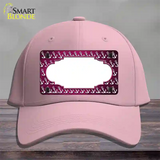 Pink White Anchor Scallop Oil Rubbed Novelty License Plate Hat Cotton / Pink