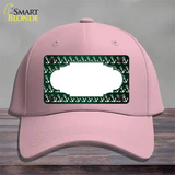 Green White Anchor Scallop Oil Rubbed Novelty License Plate Hat Cotton / Pink