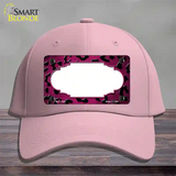 Pink Black Cheetah Scallop Oil Rubbed Novelty License Plate Hat Cotton / Pink