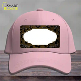 Brown Black Cheetah Scallop Oil Rubbed Novelty License Plate Hat Cotton / Pink