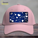 Blue White Love Oil Rubbed Novelty License Plate Hat Cotton / Pink