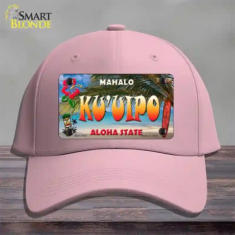 Ku uipo Hawaii State Novelty License Plate Hat Cotton / Pink