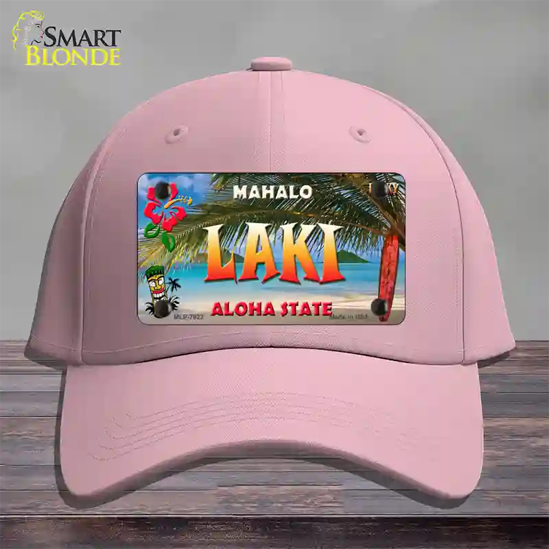 Laki Hawaii State Novelty License Plate Hat Cotton / Pink