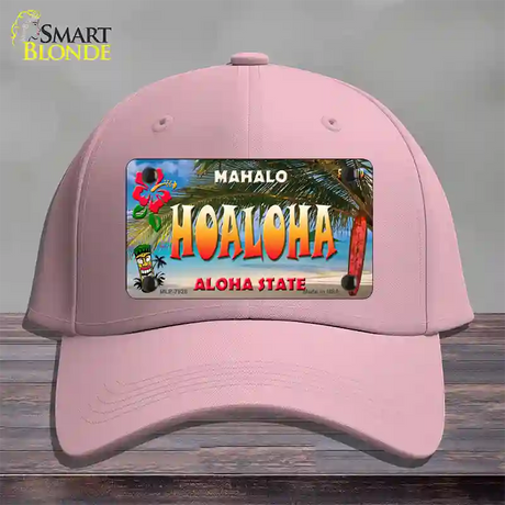 Hoaloha Hawaii State Novelty License Plate Hat Cotton / Pink