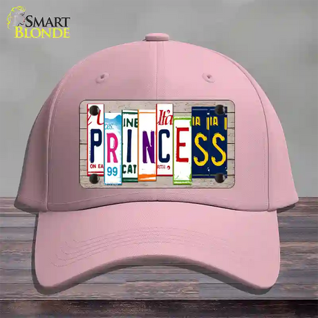 Princess License Plate Art Wood Novelty License Plate Hat Cotton / Pink