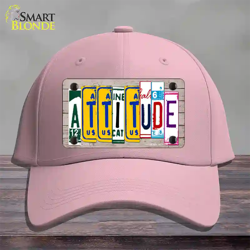 Attitude License Plate Art Wood Novelty License Plate Hat Cotton / Pink