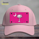 South Carolina Flag Pink Novelty License Plate Hat Cotton / Pink