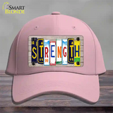 Strength Wood License Plate Art Novelty License Plate Hat Cotton / Pink