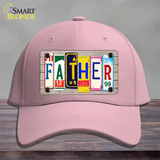 Father Wood License Plate Art Novelty License Plate Hat Cotton / Pink