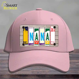 Nana Wood License Plate Art Novelty License Plate Hat Cotton / Pink