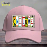 One Love Wood License Plate Art Novelty License Plate Hat Cotton / Pink