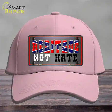 Heritage Not Hate Novelty License Plate Hat Cotton / Pink