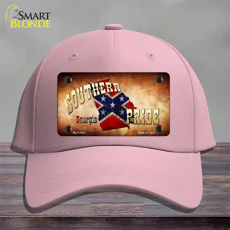 Southern Pride Georgia Novelty License Plate Hat Cotton / Pink