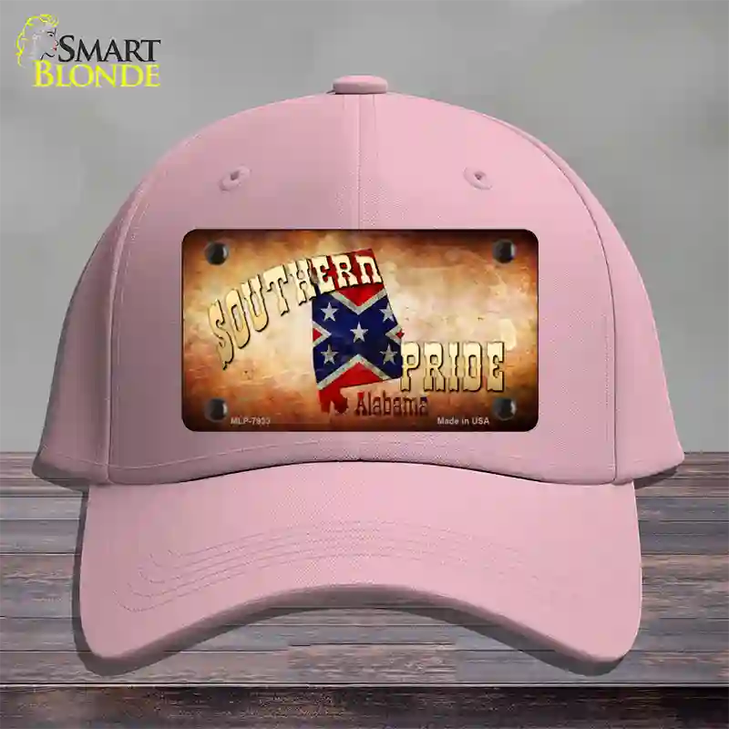 Southern Pride Alabama Novelty License Plate Hat Cotton / Pink