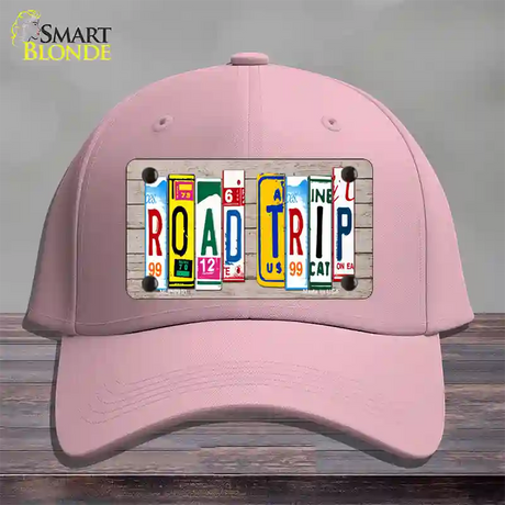 Road Trip Wood License Plate Art Novelty License Plate Hat Cotton / Pink