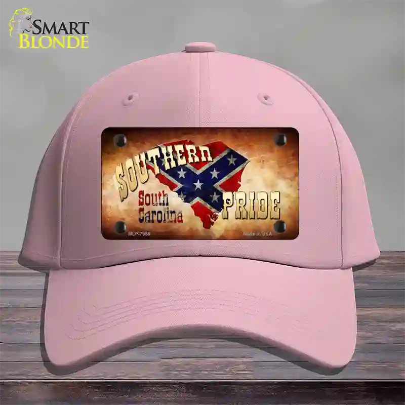 Southern Pride South Carolina Novelty License Plate Hat Cotton / Pink