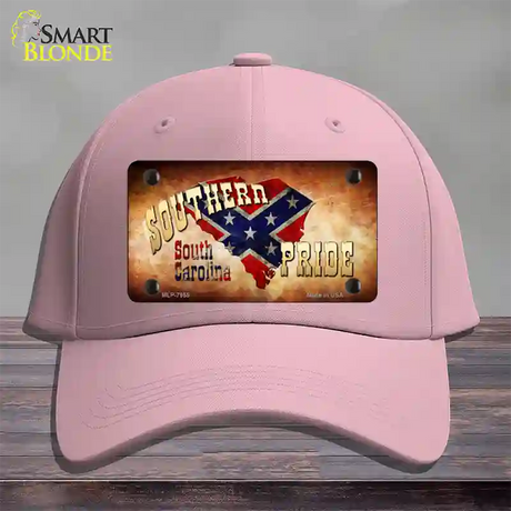 Southern Pride South Carolina Novelty License Plate Hat Cotton / Pink