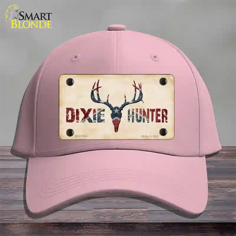 Dixie Hunter Novelty License Plate Hat Cotton / Pink