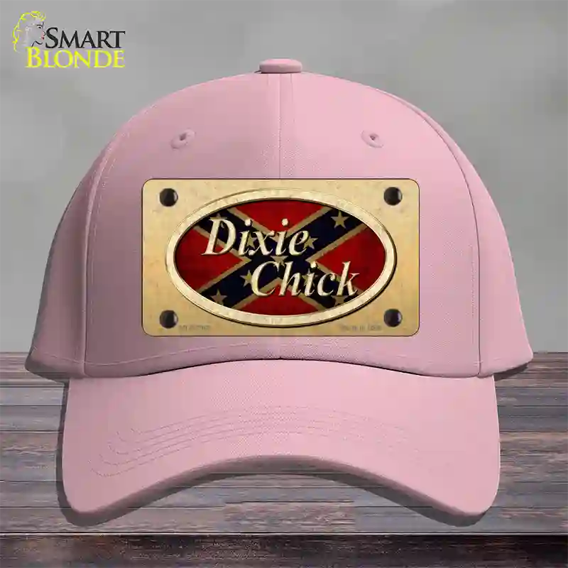 Dixie Chick Confederate Novelty License Plate Hat Cotton / Pink