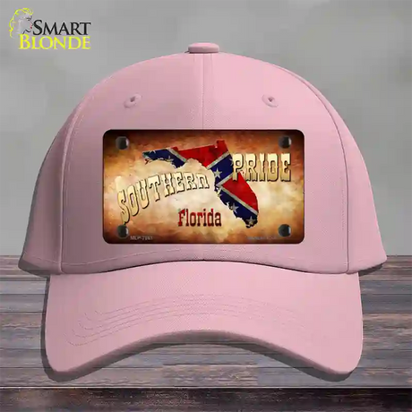 Southern Pride Florida Novelty License Plate Hat Cotton / Pink