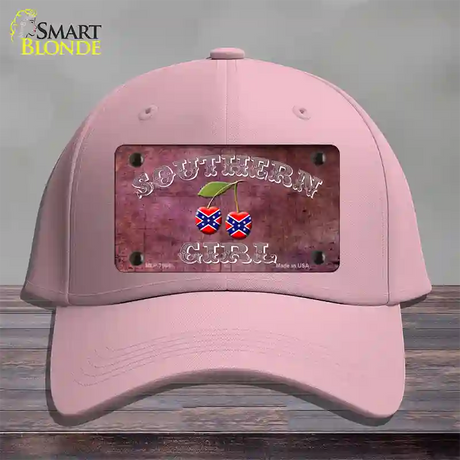 Southern Girl Novelty License Plate Hat Cotton / Pink